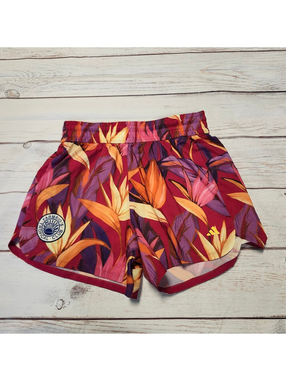 Adidas Farm Rio Pacer Shorts Tropical Print Athletic Running Size XL